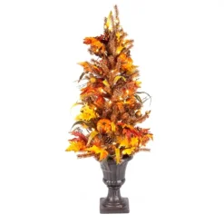 Kirkland's Home Pre-Lit Fall Foliage Pumpkin Topiary- Trees & Topiaries