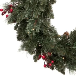 Kirkland's Home Pre-Lit 4-Pc. Outdoor Christmas Greenery Set- Arrangements & Greenery