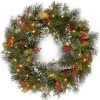 Kirkland's Home Pre-Lit Wintery Pine And Berry Christmas Wreath- Wreaths