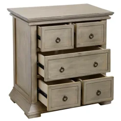 Kirkland's Home Prescott Pine Wood 5-Drawer Nights D- Nightstands
