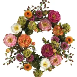 Kirkland's Home Pretty Peony Garden Mix Wreath- Wreaths