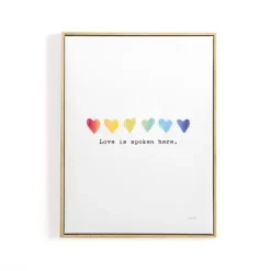 Kirkland's Home Pride Love Is Spoken Here Framed Art Print- Wall Quotes & Signs