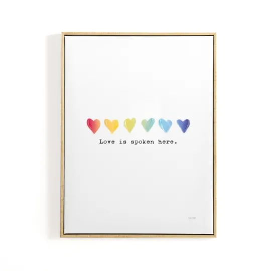 Kirkland's Home Pride Love Is Spoken Here Framed Art Print- Wall Quotes & Signs
