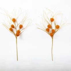 Kirkland's Home Raffia Pod Stems, Set Of 2- Stems & Bouquets