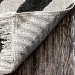 Kirkland's Home Rain Diamond Fringe Indoor/Outdoor Area Rug, 5X8- Outdoor Rugs