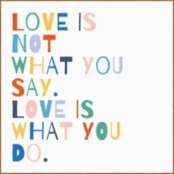Kirkland's Home Rainbow Words I Framed Canvas Art Print- Wall Quotes & Signs
