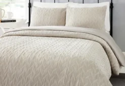 Kirkland's Home Raised Chevron 3-Pc. Queen Duvet Set- Duvets