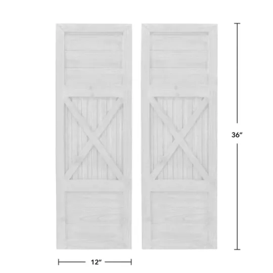 Kirkland's Home Raleigh Shutters, Set Of 2- Wall Plaques