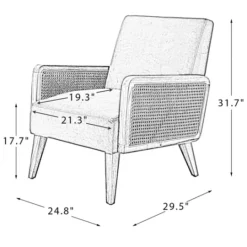 Kirkland's Home Rattan Accent Chair- Accent Chairs