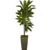 Kirkland's Home Real Touch Dracaena Tree In Green Planter, 4.5 Ft.- Trees & Topiaries
