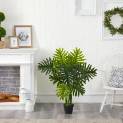 Kirkland's Home Real Touch Potted Tree Philodendron, 40 In.- Trees & Topiaries