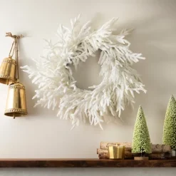 Kirkland's Home Real-Touch Flocked Norfolk Pine Wreath- Wreaths
