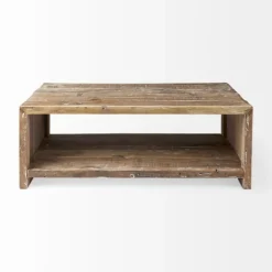 Kirkland's Home Reclaimed Natural Wood Distressed Coffee Table- Coffee Tables