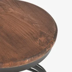 Kirkland's Home Reclaimed Pine Wood Adjustable Counter Stool- Bar Stools & Counter Height Stools
