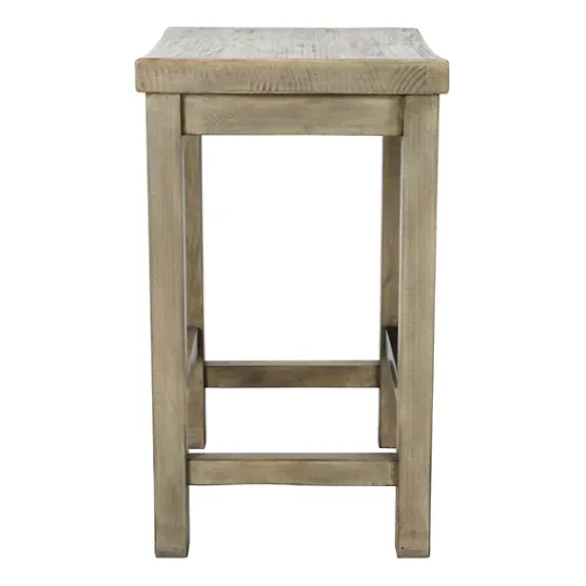 Kirkland's Home Reclaimed Pine Wood Counter Stool- Bar Stools & Counter Height Stools