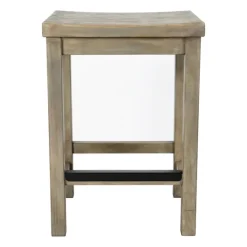 Kirkland's Home Reclaimed Pine Wood Counter Stool- Bar Stools & Counter Height Stools