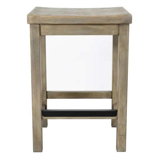 Kirkland's Home Reclaimed Pine Wood Counter Stool- Bar Stools & Counter Height Stools