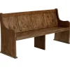 Kirkland's Home Reclaimed Pine Wood High Back Pew Dining Bench- Dining Chairs