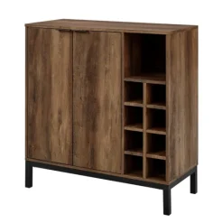 Kirkland's Home Reclaimed Wood Industrial Bar Cabinet- Cabinets & Sideboards