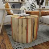 Kirkland's Home Reclaimed Wood Round Accent Table- Accent & End Tables