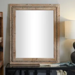 Kirkland's Home Rectangle Distressed Beaded Wall Mirror- Decorative Mirrors