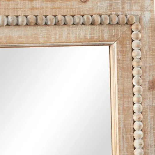 Kirkland's Home Rectangle Distressed Beaded Wall Mirror- Decorative Mirrors