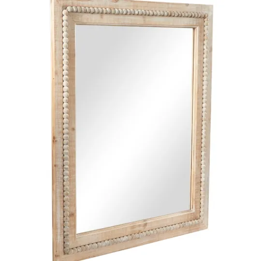 Kirkland's Home Rectangle Distressed Beaded Wall Mirror- Decorative Mirrors