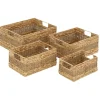 Kirkland's Home Rectangular Baskets With Metal Handles, Set Of 4- Baskets & Boxes