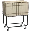 Kirkland's Home Rectangular Black Rolling Storage Cart- Baskets & Boxes