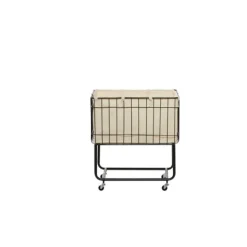 Kirkland's Home Rectangular Black Rolling Storage Cart- Baskets & Boxes