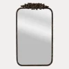 Kirkland's Home Rectangular Metal Flower Crest Wall Mirror- Decorative Mirrors