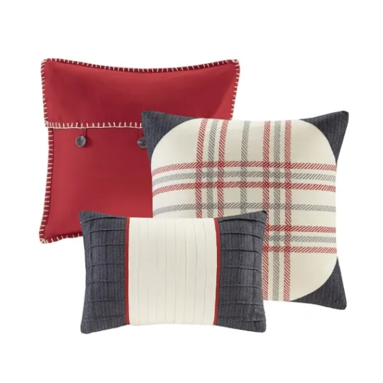 Kirkland's Home Red Buffalo Check King 7-Pc. Comforter Set- Comforters