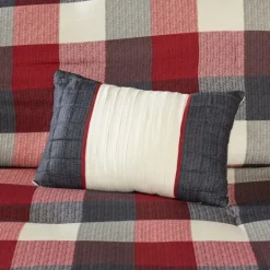 Kirkland's Home Red Buffalo Check King 7-Pc. Comforter Set- Comforters