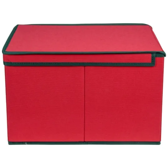 Kirkland's Home Red Collapsible Christmas Storage Box- Baskets & Boxes