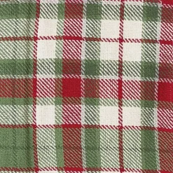 Kirkland's Home Red Green White Plaid Christmas Throw Blanket- Blankets & Throws