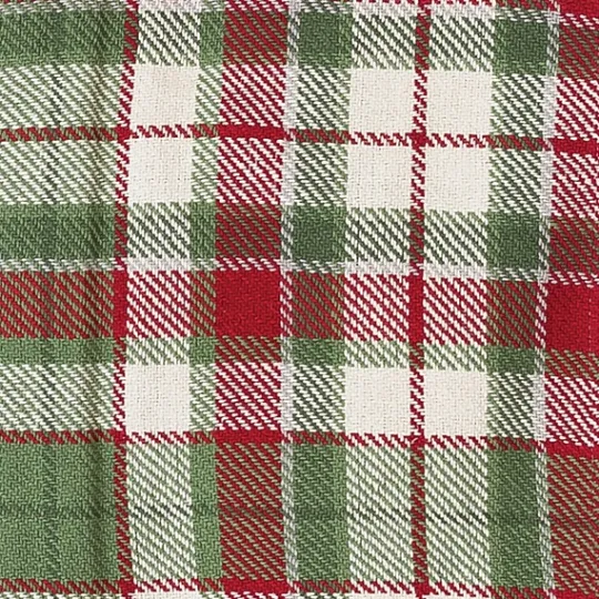 Kirkland's Home Red Green White Plaid Christmas Throw Blanket- Blankets & Throws
