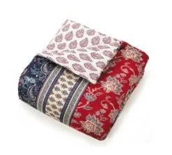 Kirkland's Home Red Navy Marbella King 5-Pc. Comforter Set- Comforters