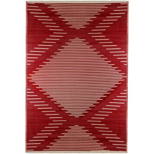 Kirkland's Home Red Primitive Arrow Outdoor Area Rug, 4X6- Outdoor Rugs