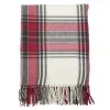 Kirkland's Home Red Simple Plaid Throw With Tassels- Blankets & Throws