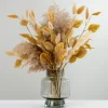 Kirkland's Home Reeds And Leaves Arrangement In Glass Vase- Arrangements & Greenery