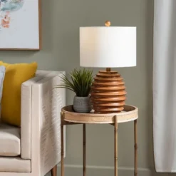 Kirkland's Home Resin Honeycomb Table Lamp- Table Lamps