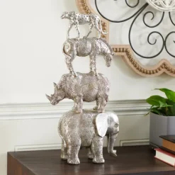 Kirkland's Home Resin Stacked Animals Sculpture- Statues & Figurines