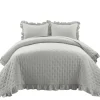 Kirkland's Home Reyna Ruffle 3-Pc. Full/Queen Quilt Set- Quilts