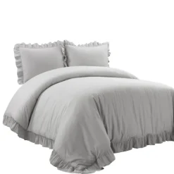 Kirkland's Home Reyna Ruffle 3-Pc. Full/Queen Duvet Set- Duvets