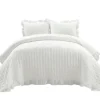 Kirkland's Home Reyna Ruffle 3-Pc. Full/Queen Quilt Set- Quilts