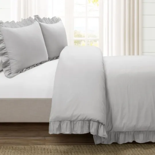 Kirkland's Home Reyna Ruffle 3-Pc. King Duvet Set- Duvets