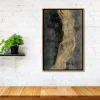 Kirkland's Home Ribbon Of Gold Abstract Canvas Framed Art- Framed Art