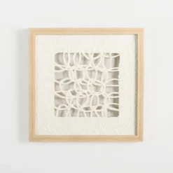 Kirkland's Home Rice Paper Shadowbox Wall Plaque- Wall Plaques