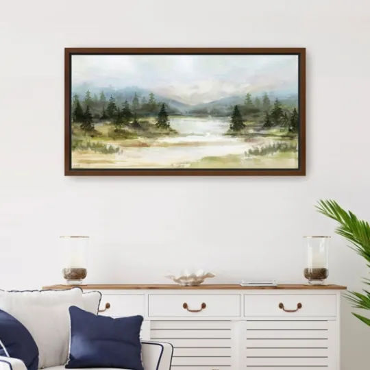 Kirkland's Home River View Framed Canvas Art Print- Framed Art