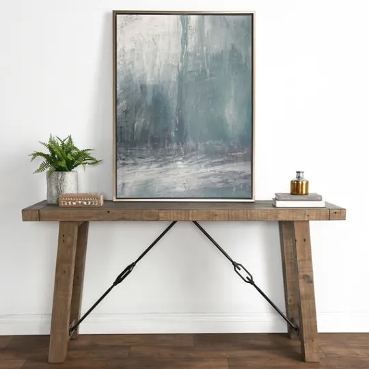 Kirkland's Home Roane Gray Reclaimed Pine Console Table- Console Tables